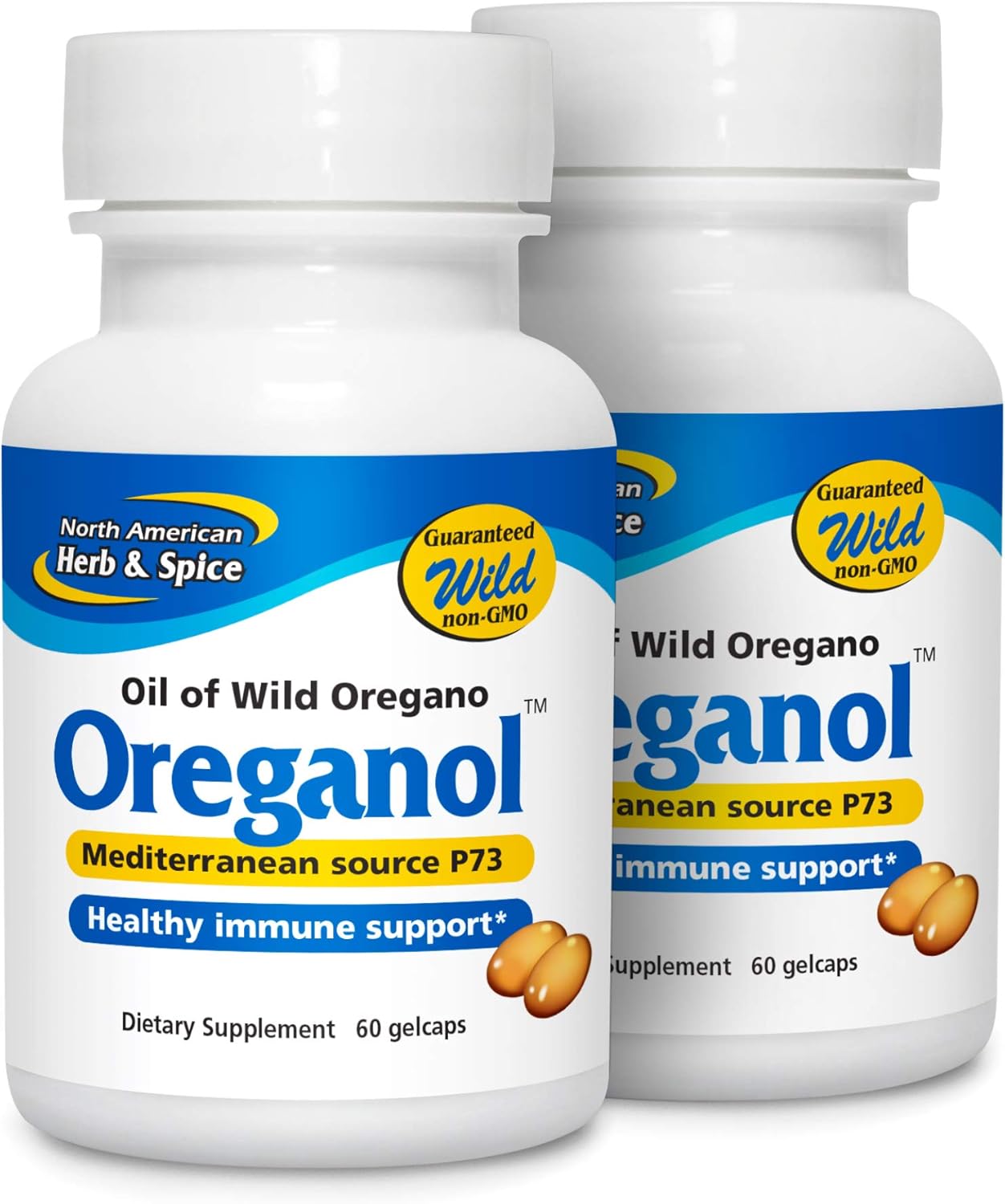 2 Pack Oreganol P73 Softgels - Immune System Support - Vegan Wild Oregano - Non-GMO - 120 Servings