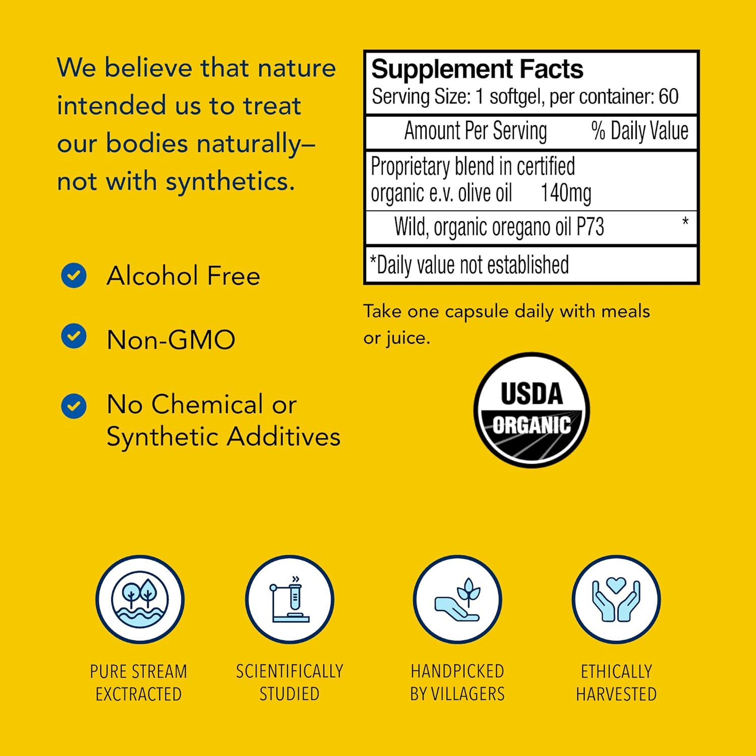 2 Pack Oreganol P73 Softgels - Immune System Support - Vegan Wild Oregano - Non-GMO - 120 Servings