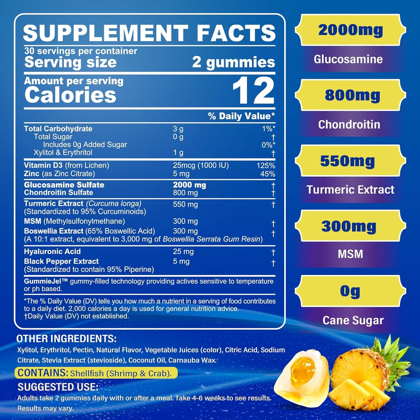 2-Pack Potassium Magnesium Gummies with Glucosamine - 3-Pack Bundle