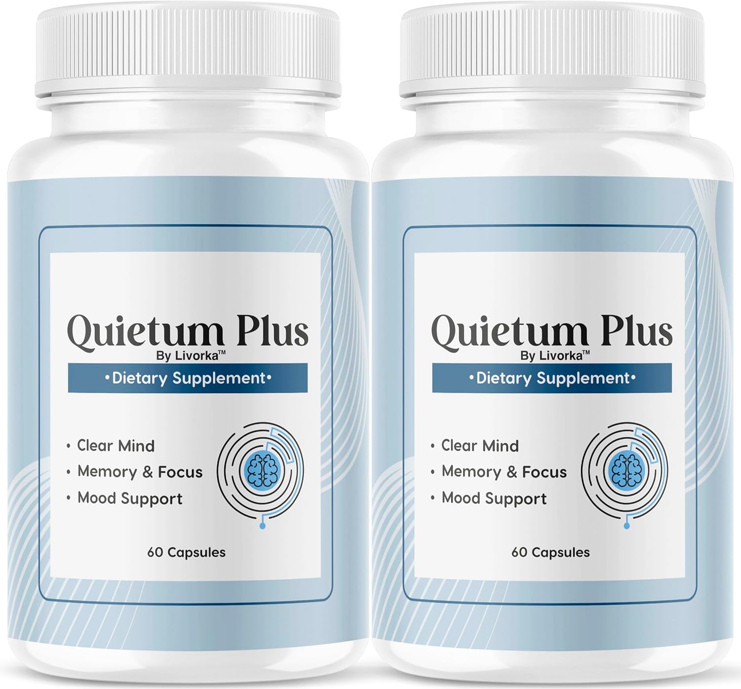 2 Pack Quietum Plus - Original Formula with 120 Capsules for 60 Days