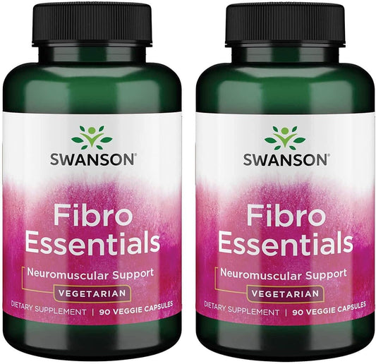 2-Pack Swanson Fibro Essentials 90 Veg Capsules for Fibromyalgia Support