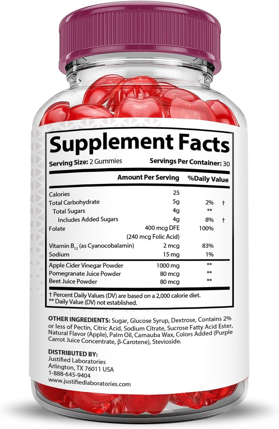 2 Pack X10 Boost Keto ACV Gummies 1000MG Formula with Pomegranate Beet Juice - Vegan Non GMO 120 Gummies