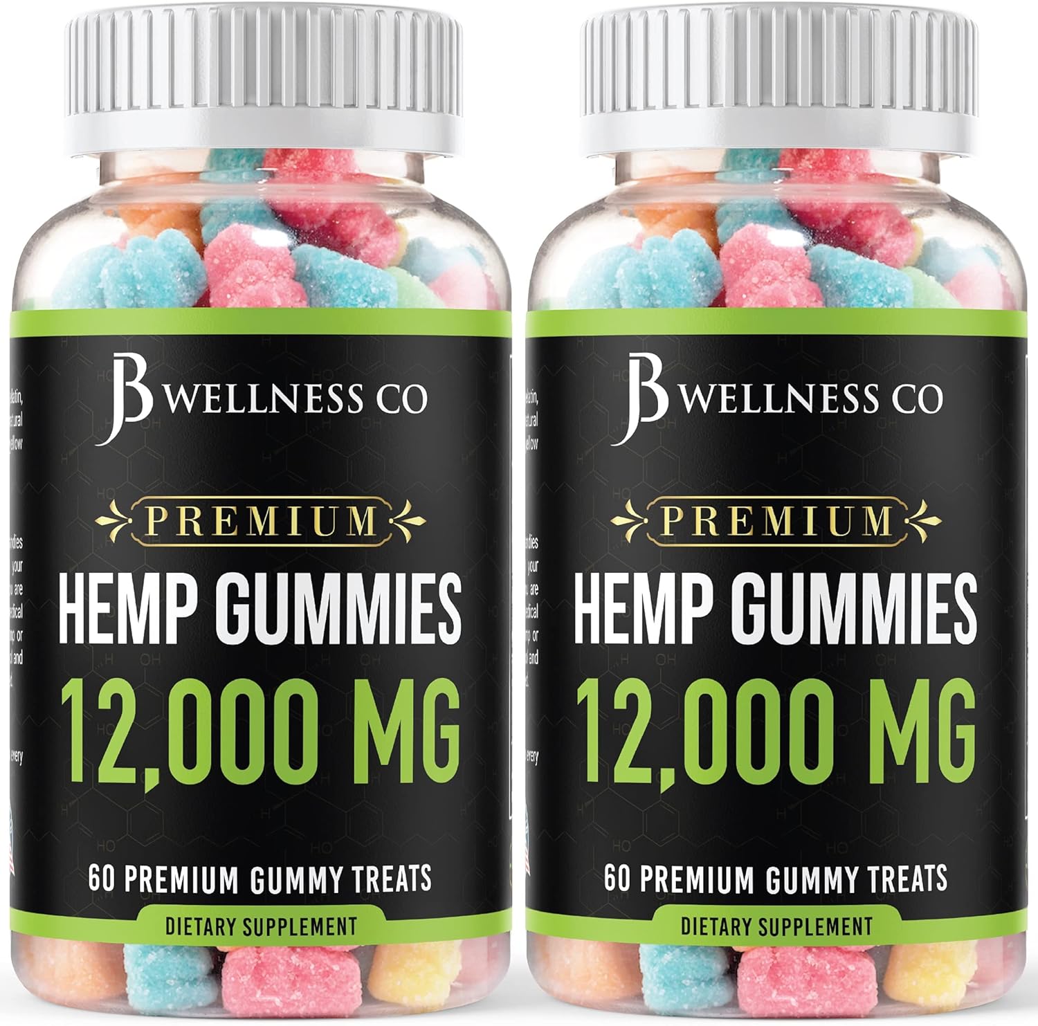 2-Packmetabolism boosterGummies Premium 12,000 with Vitamins & Omega 3,6,9 - USA Made - 120 Count