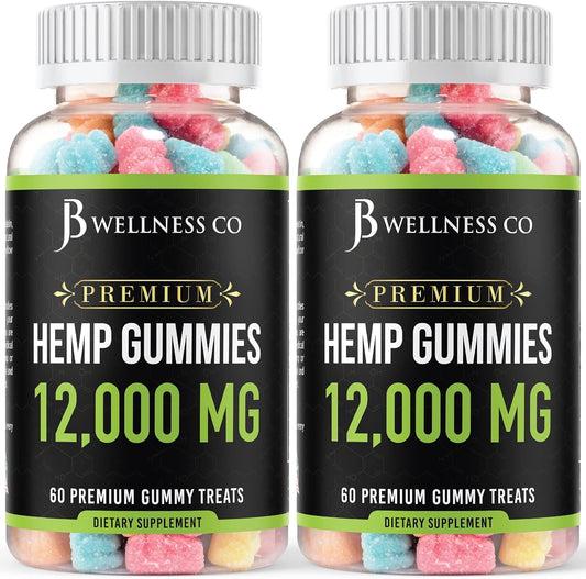 2-Packmetabolism boosterGummies Premium 12,000 with Vitamins & Omega 3,6,9 - USA Made - 120 Count