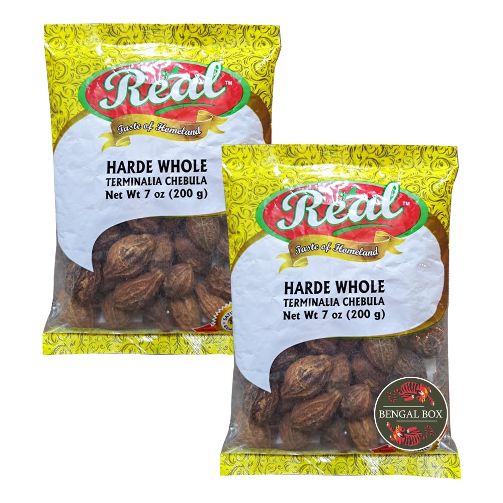 2 Packs of BENGAL BOX Real Harde Whole (Terminalia Chebula) 7 Ounce Each - Total 14 Ounce