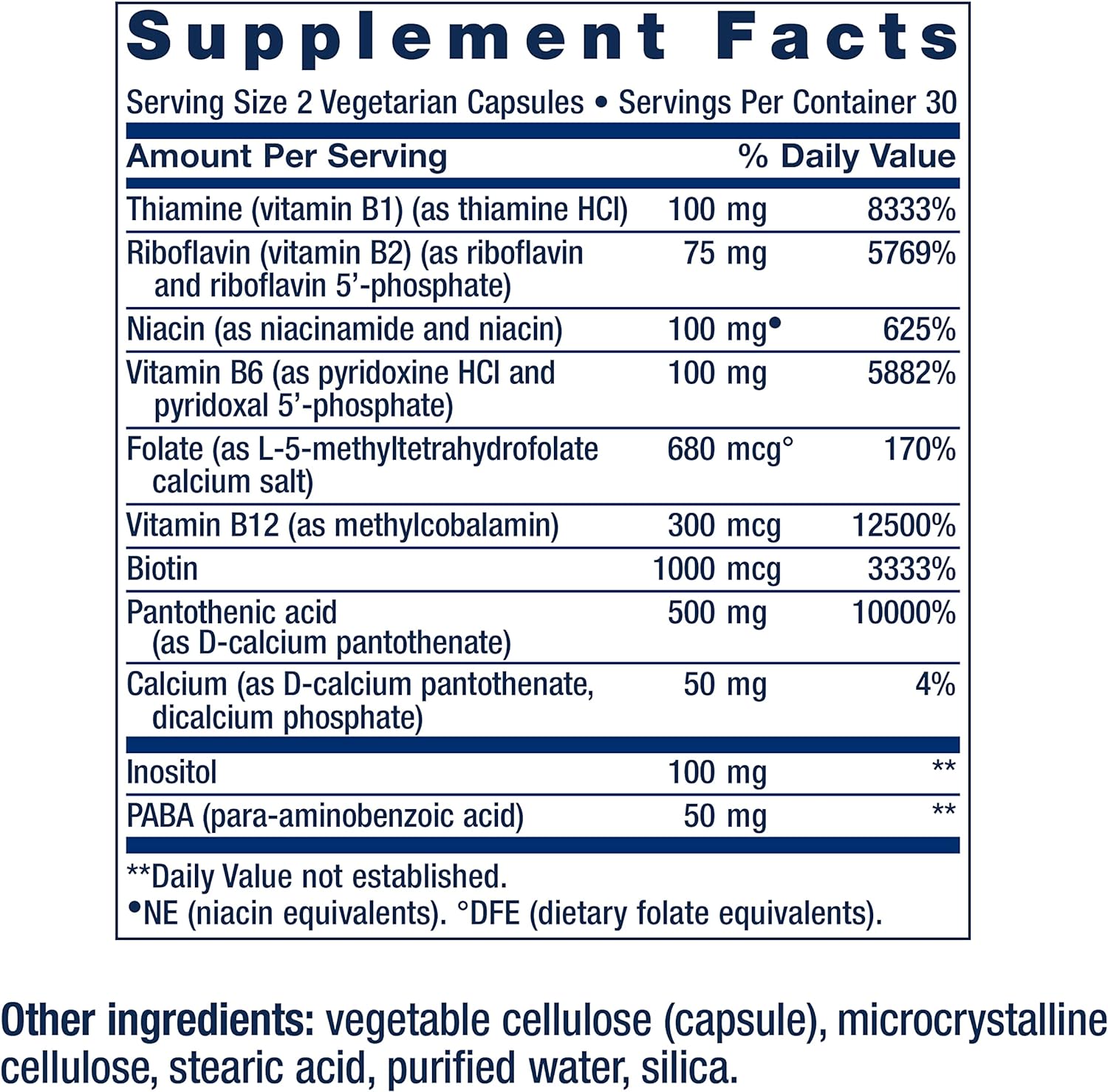 2 Packs of Life Extension Bioactive Complete B-Complex for Heart, Brain, Nerve Support, Energy & Metabolism - 60 Vegetarian Capsules