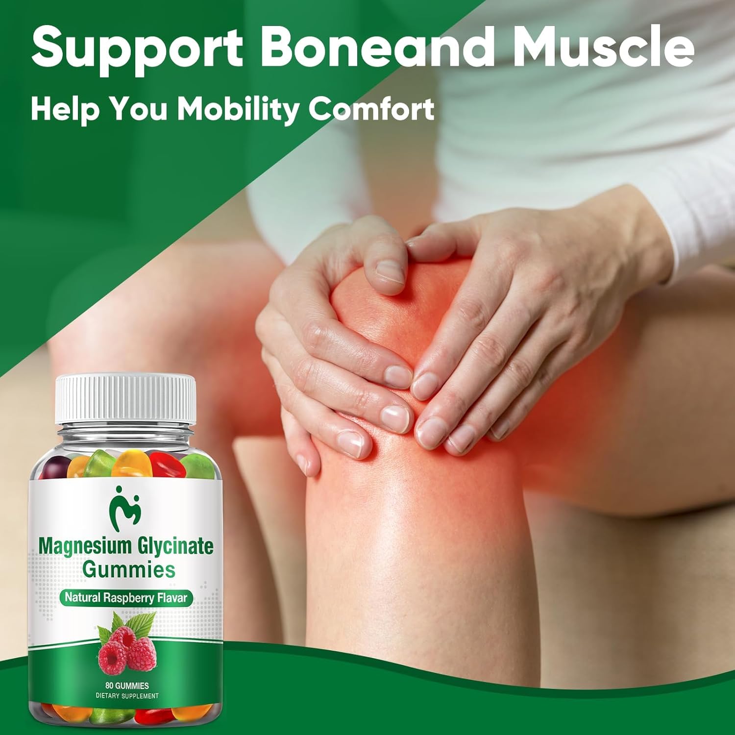 2 Packs of MOSRAY Chewable Magnesium Glycinate Gummies - 400mg - Relaxing Sleep Aid for Adults & Kids