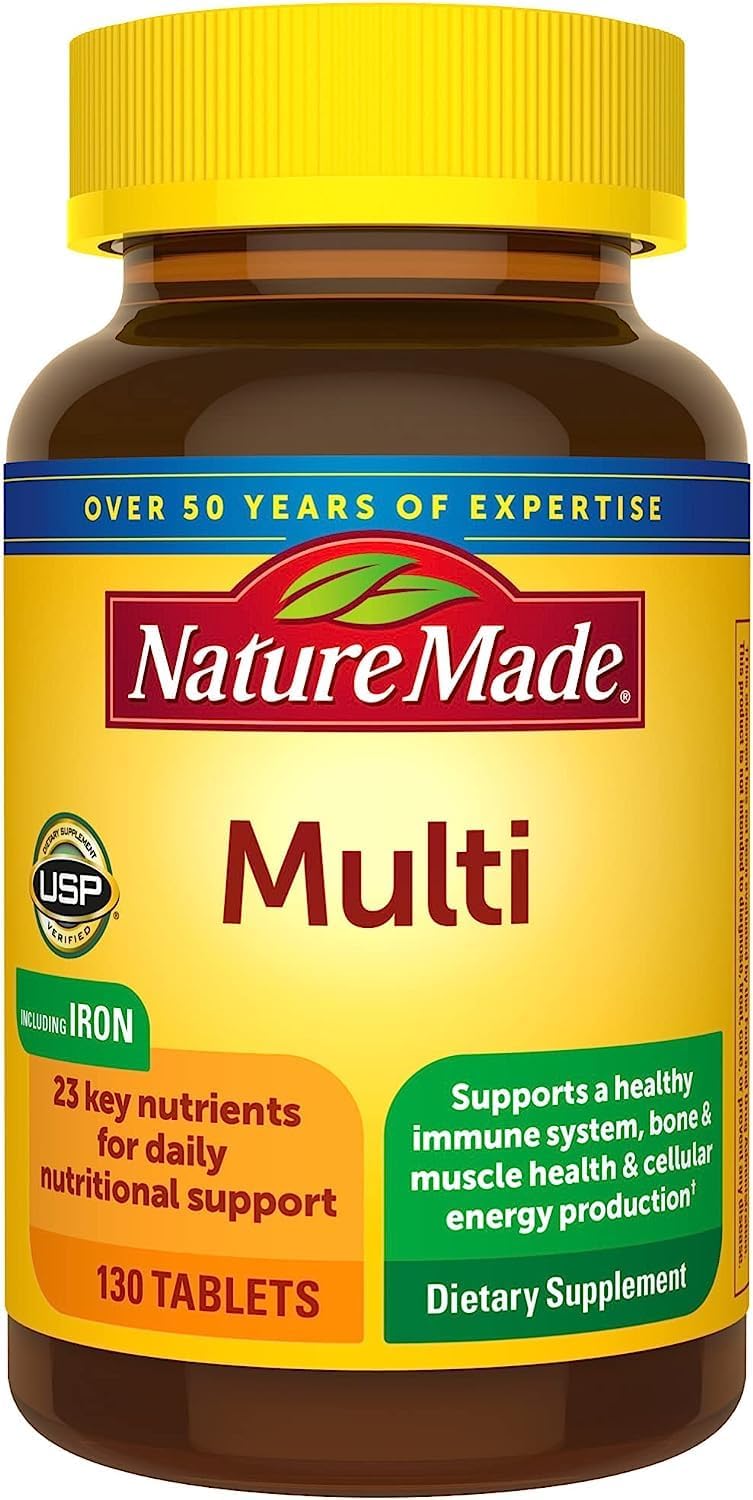 2 Packs of Nature Made Multi Complete Tablets - 130 Count Each