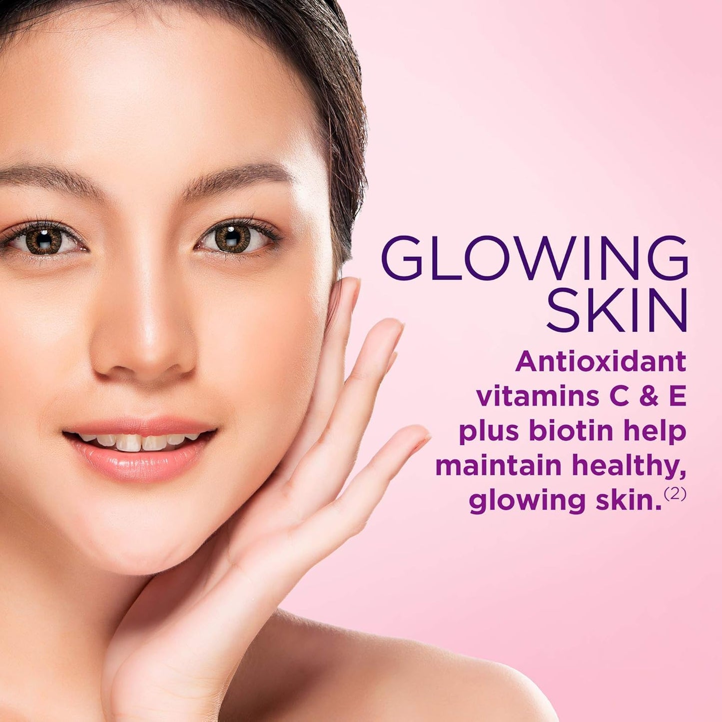 2 Packs of Nature's Bounty Hair, Skin, and Nails Gummies - Strawberry Flavor (80 Count Each)