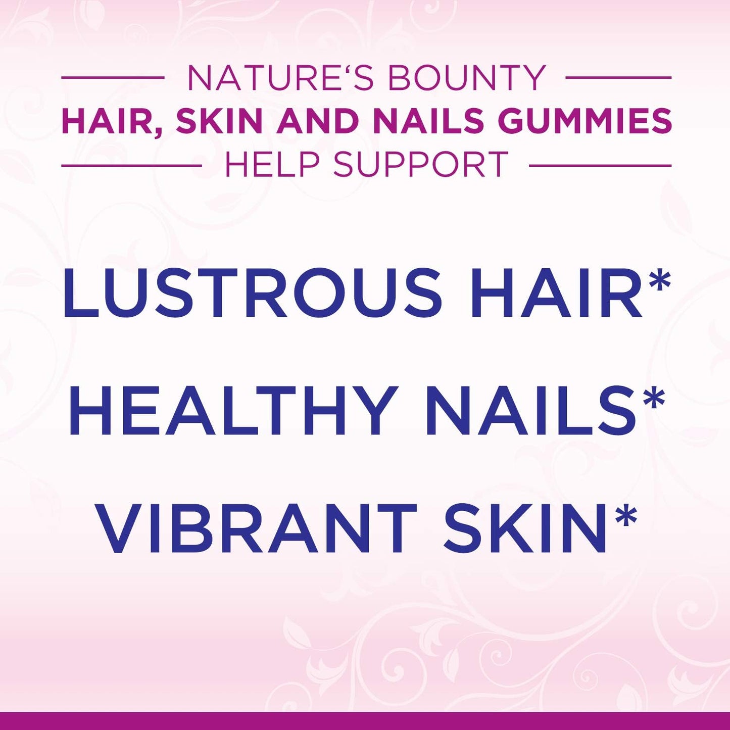 2 Packs of Nature's Bounty Hair, Skin, and Nails Gummies - Strawberry Flavor (80 Count Each)