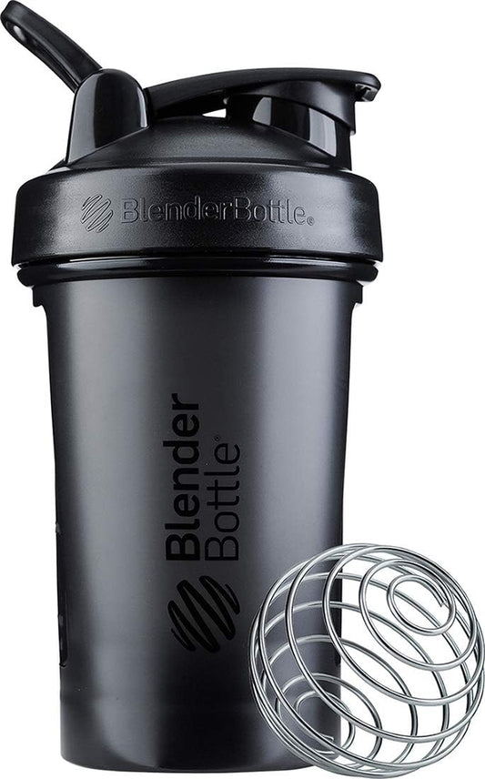 20-Ounce Black BlenderBottle Classic V2 Shaker Bottle for Protein Shakes and Pre Workout