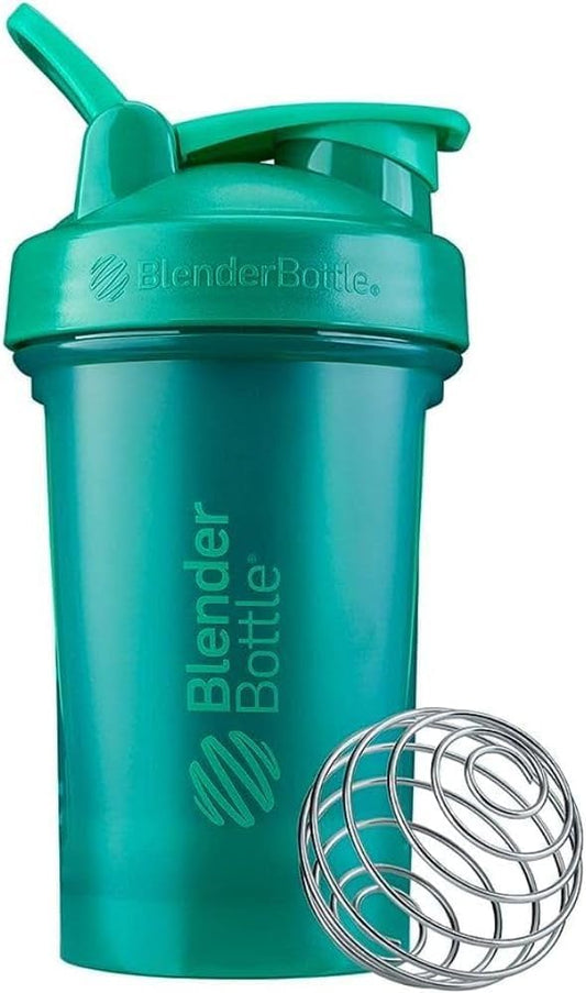 20-Ounce Emerald Green BlenderBottle Classic V2 Shaker Bottle for Protein Shakes and Pre Workout