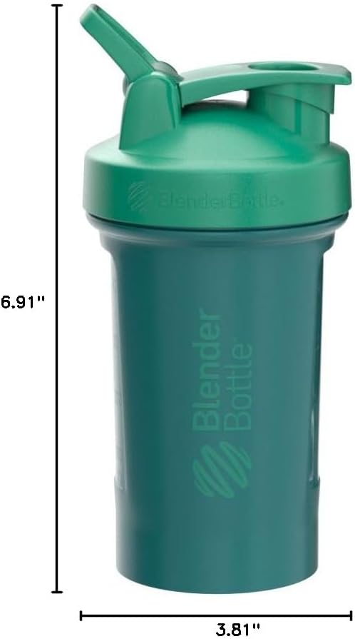 20-Ounce Emerald Green BlenderBottle Classic V2 Shaker Bottle for Protein Shakes and Pre Workout