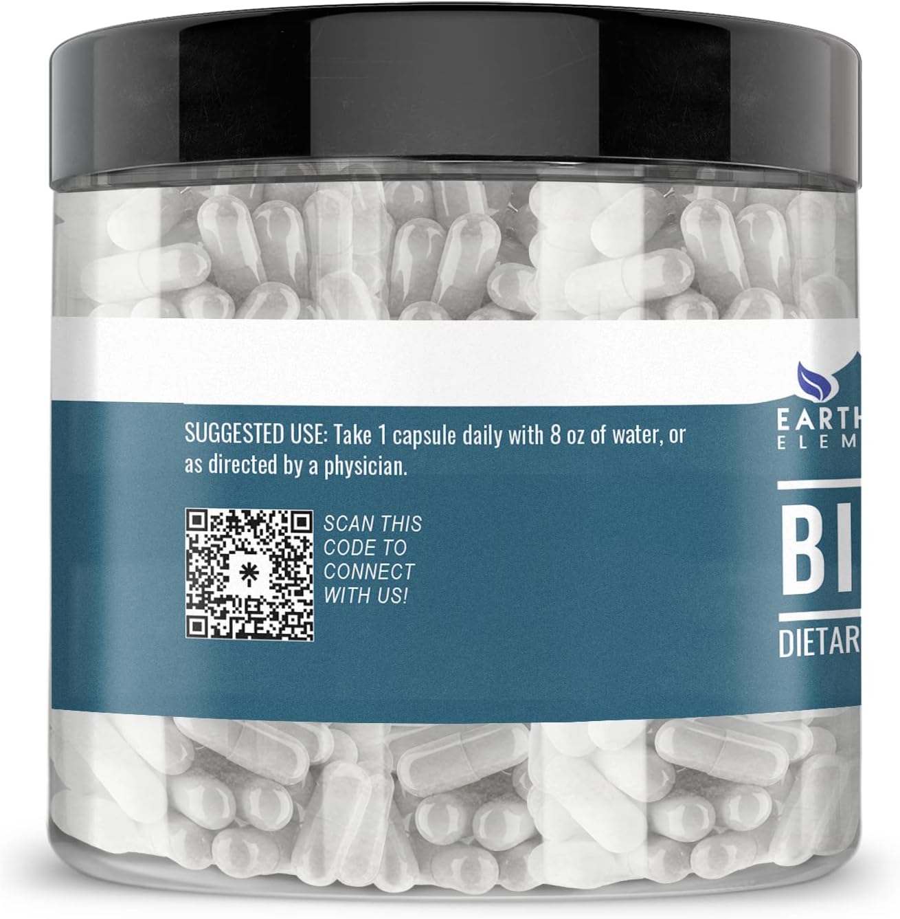 200 Capsules of Earthborn Elements Bicarb Blend - Pure, Undiluted, Additive-Free