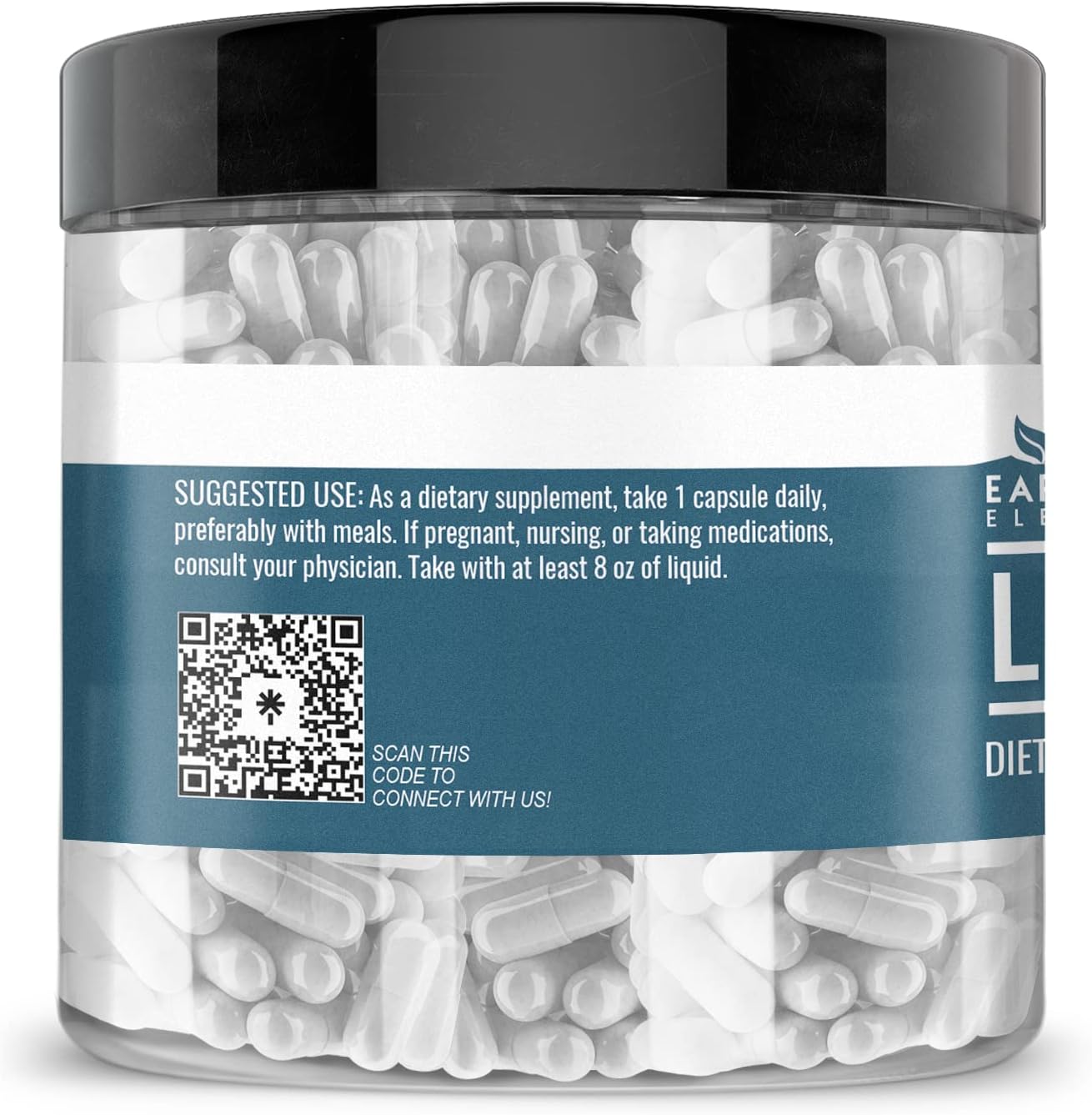 200 Capsules of Pure L-Histidine by Earthborn Elements - No Additives, Undiluted