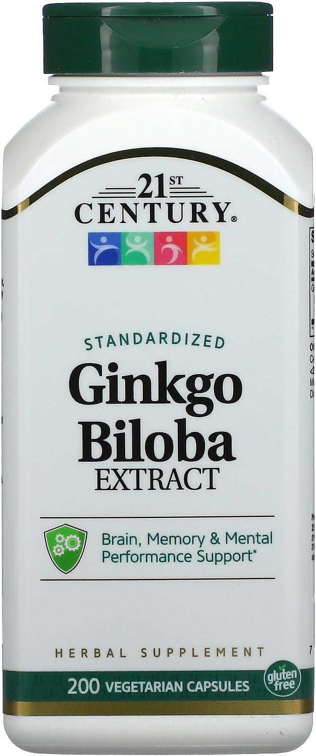 200-Count Ginkgo Biloba Extract Veg-Capsules for Enhanced Cognitive Support in the Modern Era