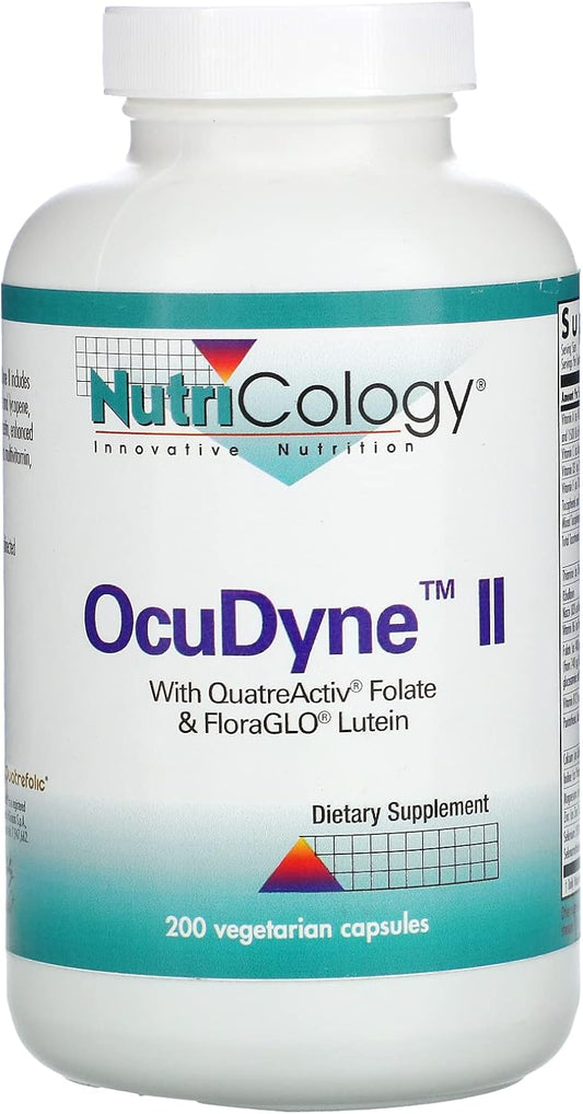 200-Count Nutricology Ocudyne II Vegicaps - Eye Health Supplement with Antioxidants and Nutrients