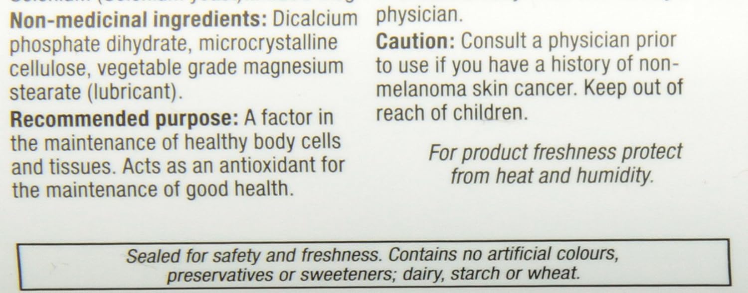 200 mcg Selenium Supplement by Webber Naturals for Optimal Health