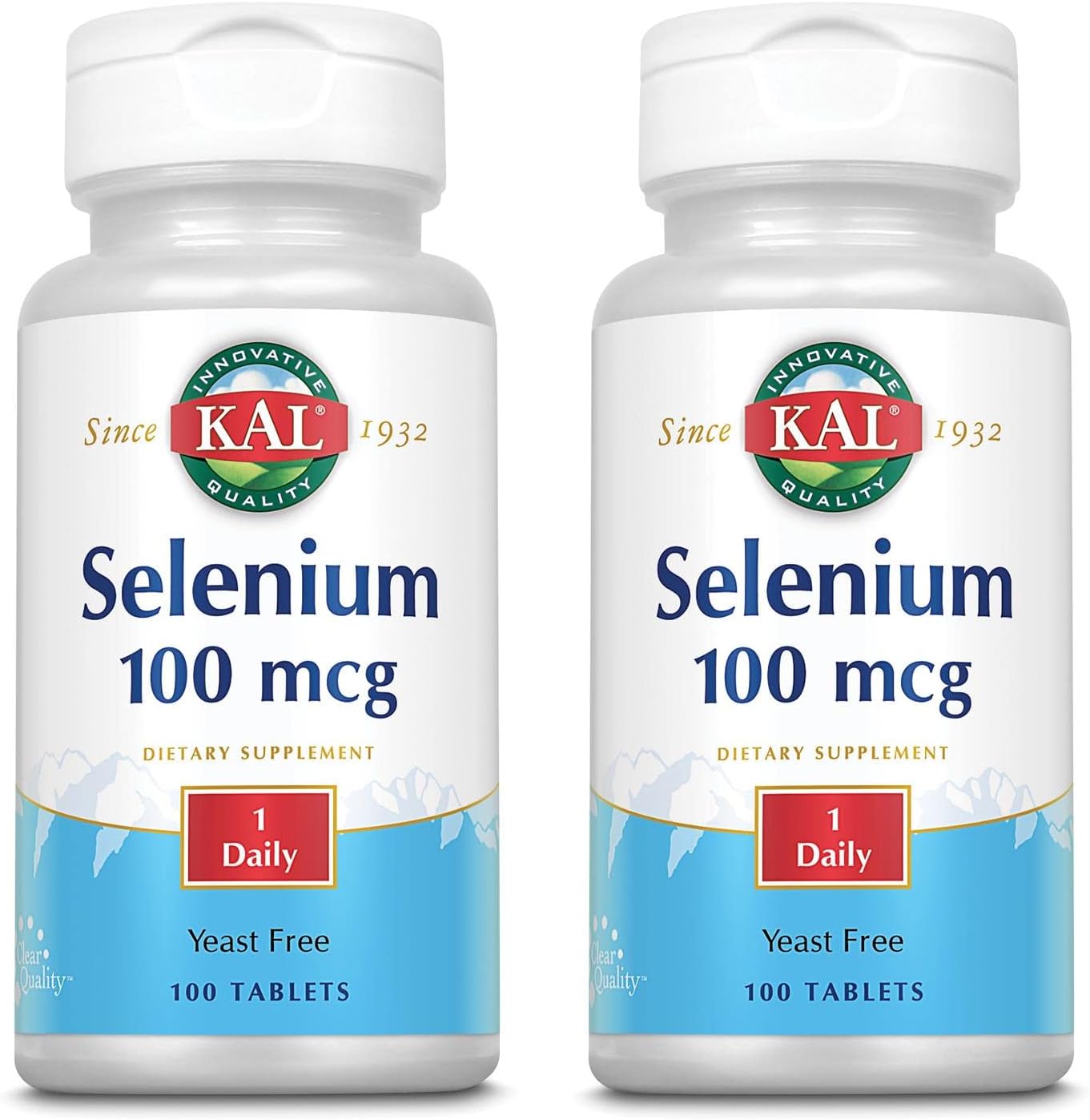 200 Mcg Selenium Yeast Free Tablets, 100 Count - Pack of 2