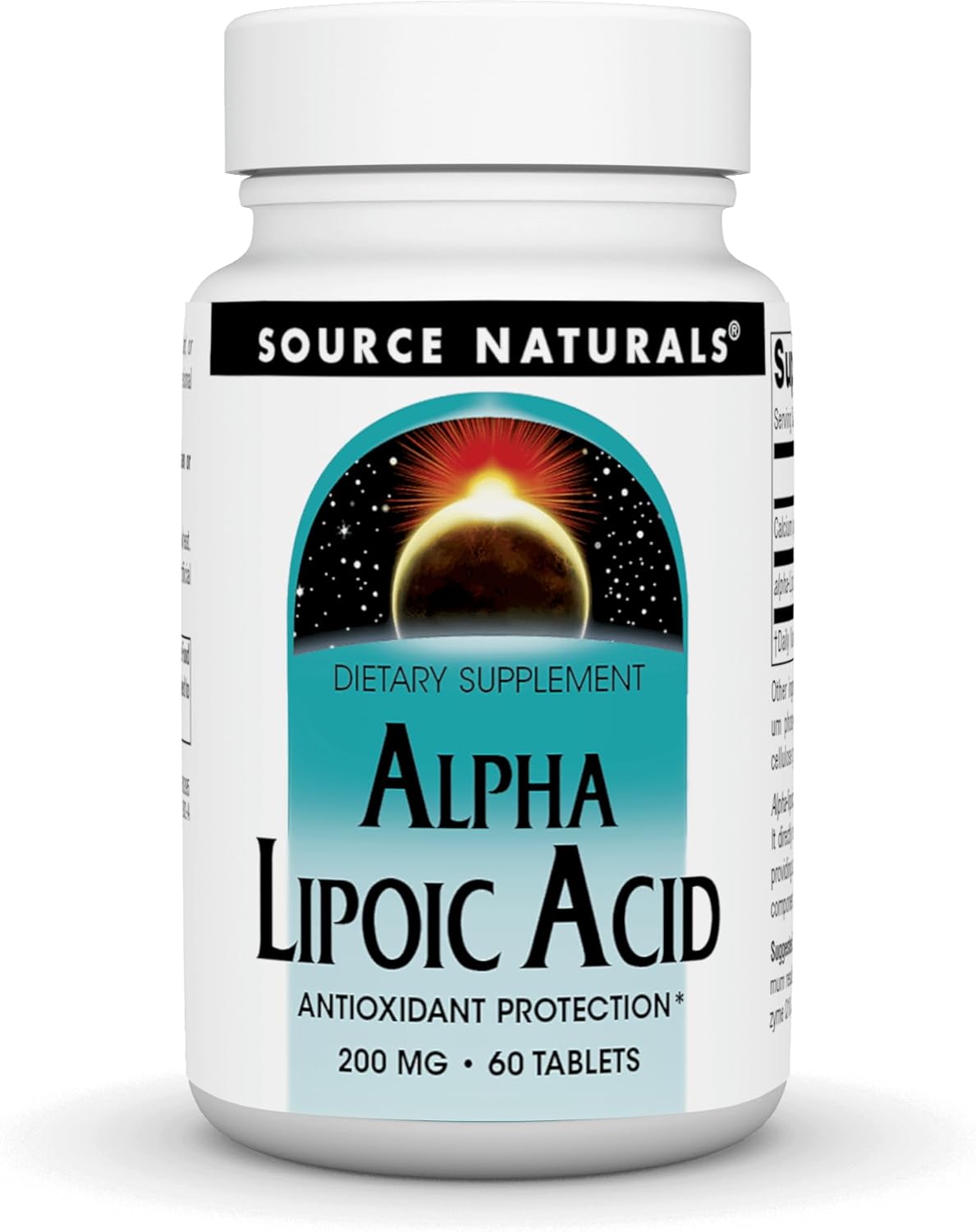 200 mg Alpha Lipoic Acid Tablets by Source Naturals for Antioxidant Protection - 60 Count
