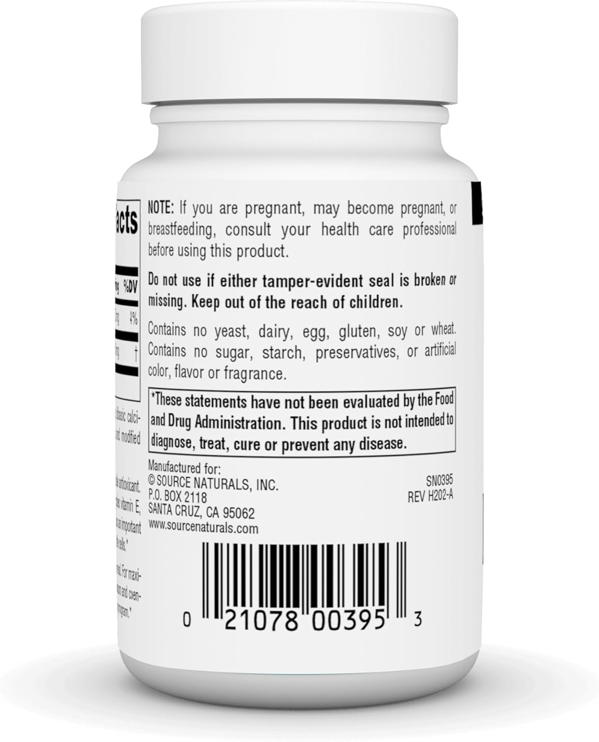 200 mg Alpha Lipoic Acid Tablets by Source Naturals for Antioxidant Protection - 60 Count