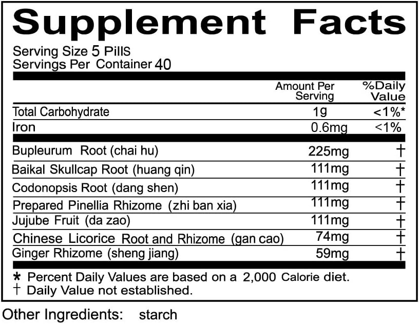 200 Pill Pack of Solstice Xiao Chai Hu Tang Wan Supplement