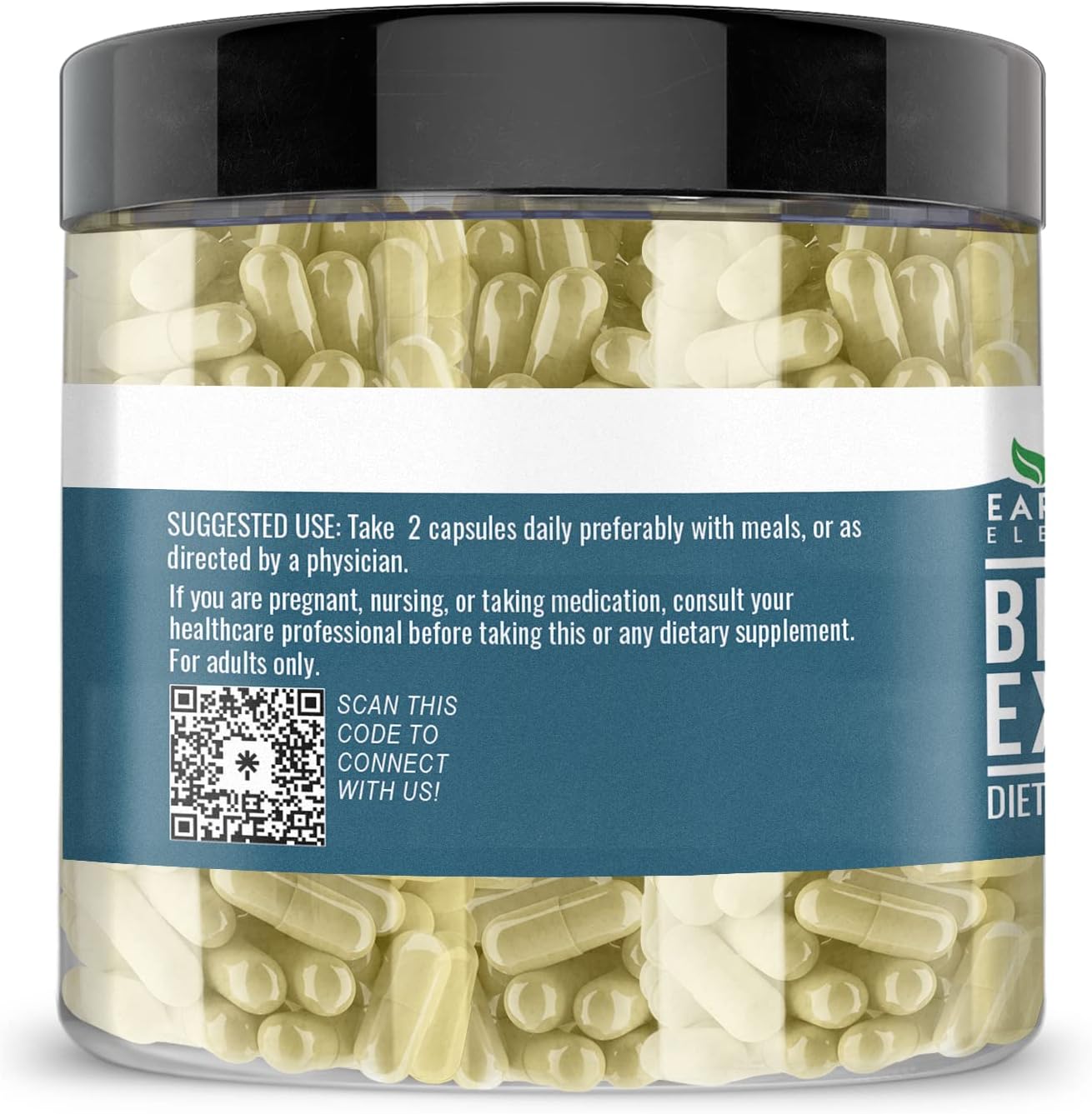 200 Pure & Undiluted Bitter Melon Capsules by Earthborn Elements - Additive-Free Formula