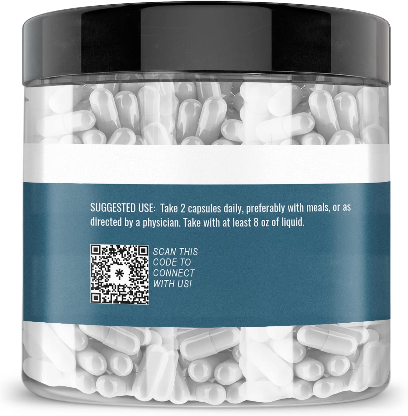 200 Pure & Undiluted Magnesium Citrate Capsules by Earthborn Elements - Additive-Free Formula