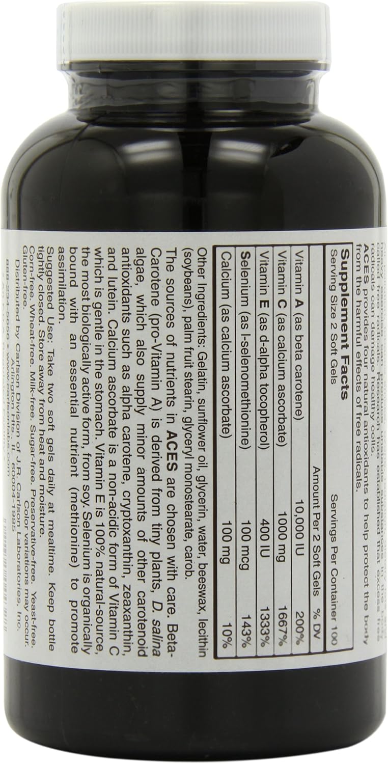 200 Softgel Carlson Antioxidant Formula - Boost Your Health Today!