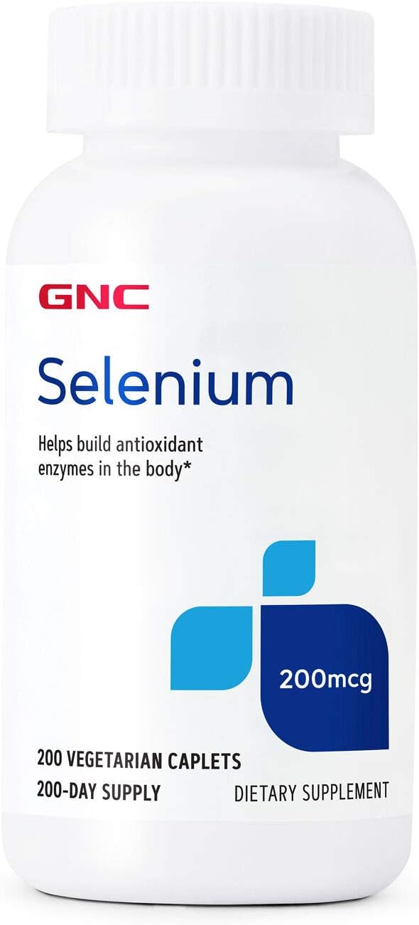 200 Tablets of GNC Selenium 200mcg: Essential Mineral for Antioxidant Enzymes