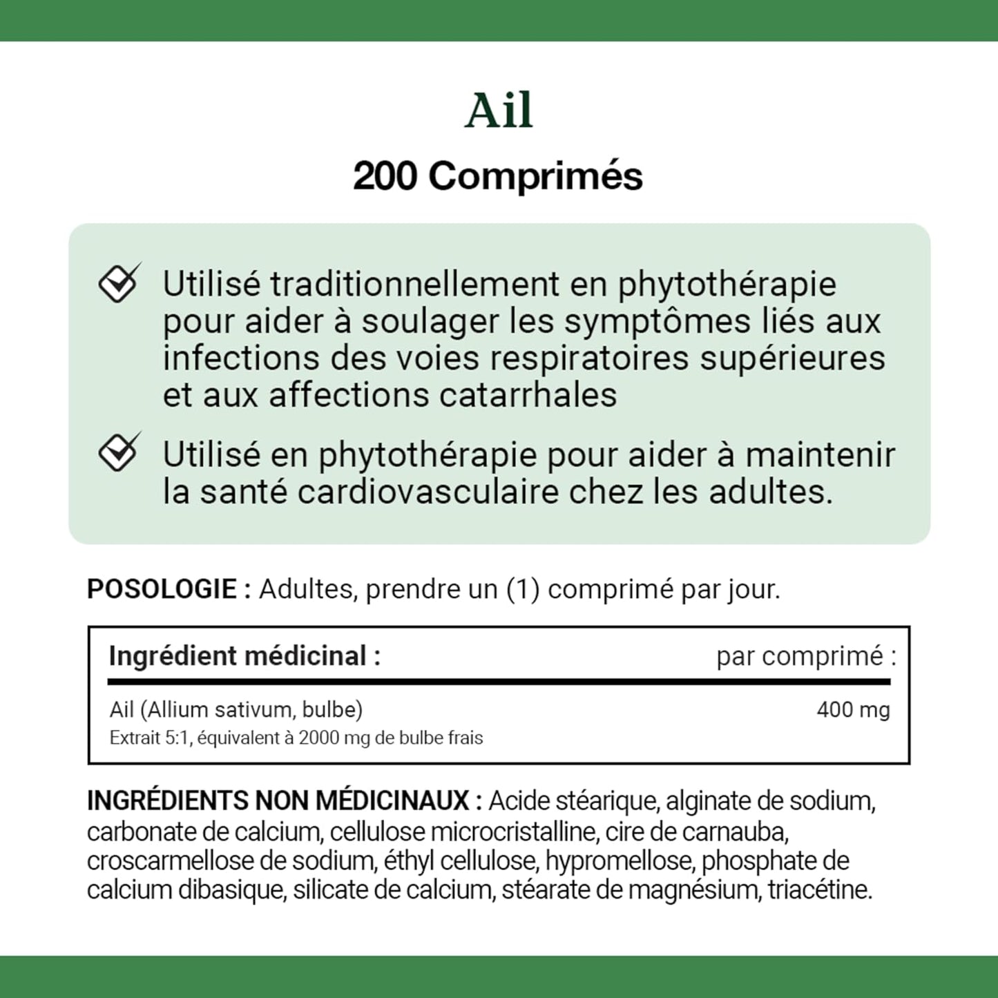 200 Tablets of Nature's Bounty Garlic - 2000mg Strength - Immune Support Supplement