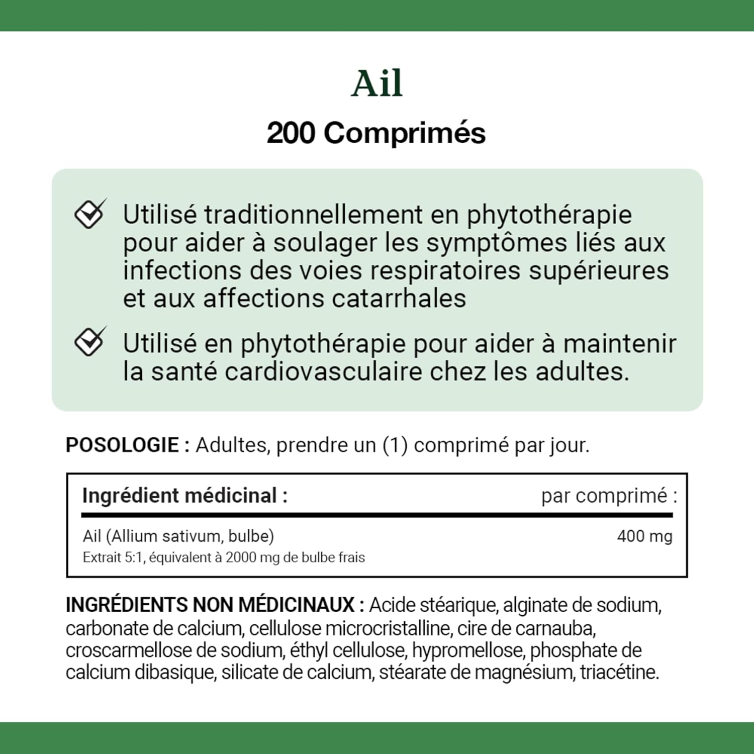 200 Tablets of Nature's Bounty Garlic - 2000mg Strength - Immune Support Supplement