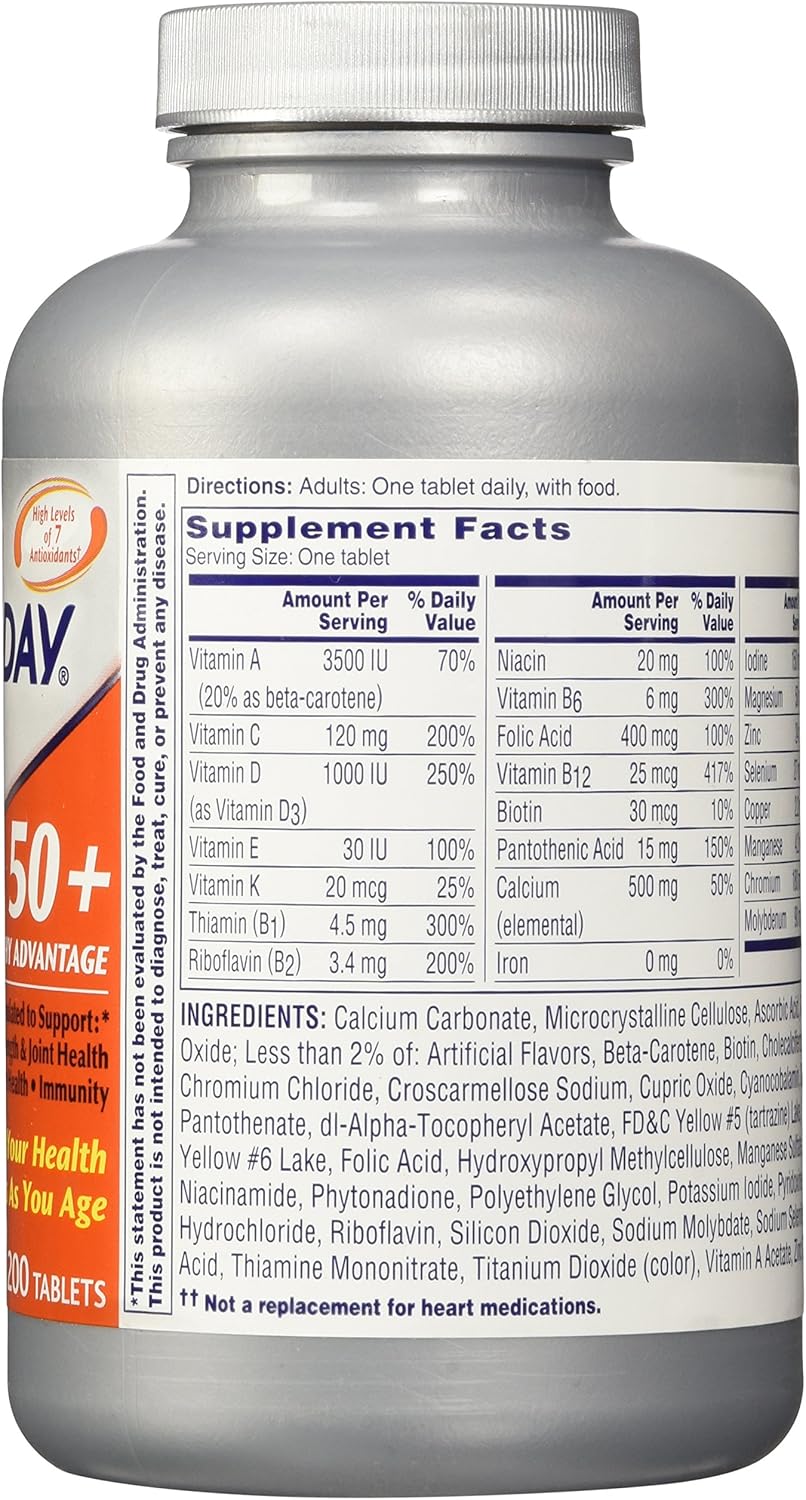 200 Tablets One A Day Women's 50 Plus Healthy Advantage Formula