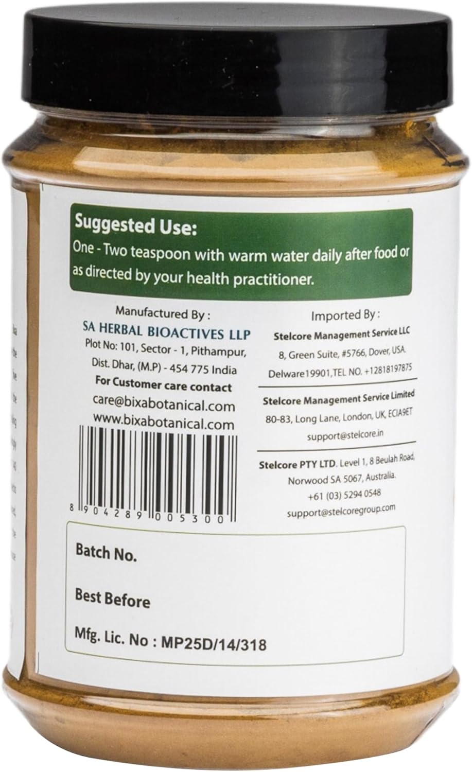200g Bixa BOTANICAL Haritaki Powder | Terminalia Chebula | Natural Bowel Cleansing Supplement | Ayurvedic & Vegan-Friendly | Non-GMO