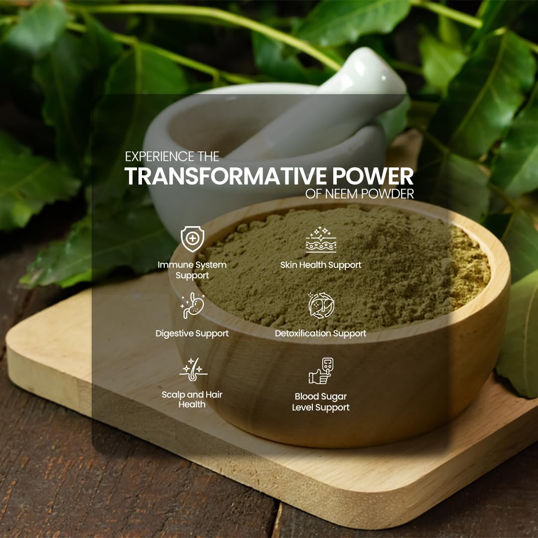 200g Neem Leaf Powder by Dr. Herbalist - Azadirachta Indica for Skin, Hair, Wellness - 100% Natural, Vegan, Cruelty-Free