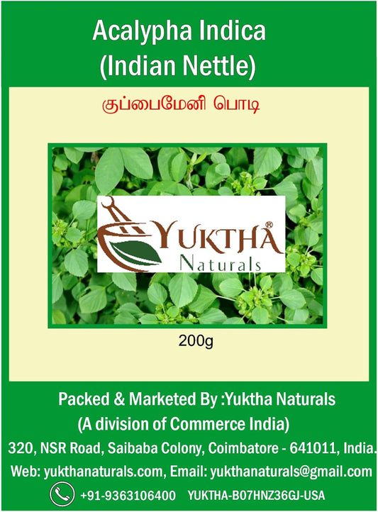200g Yuktha Naturals Harita Manjari Kuppaimeni/Acalypha Indica Indian Nettle Powder