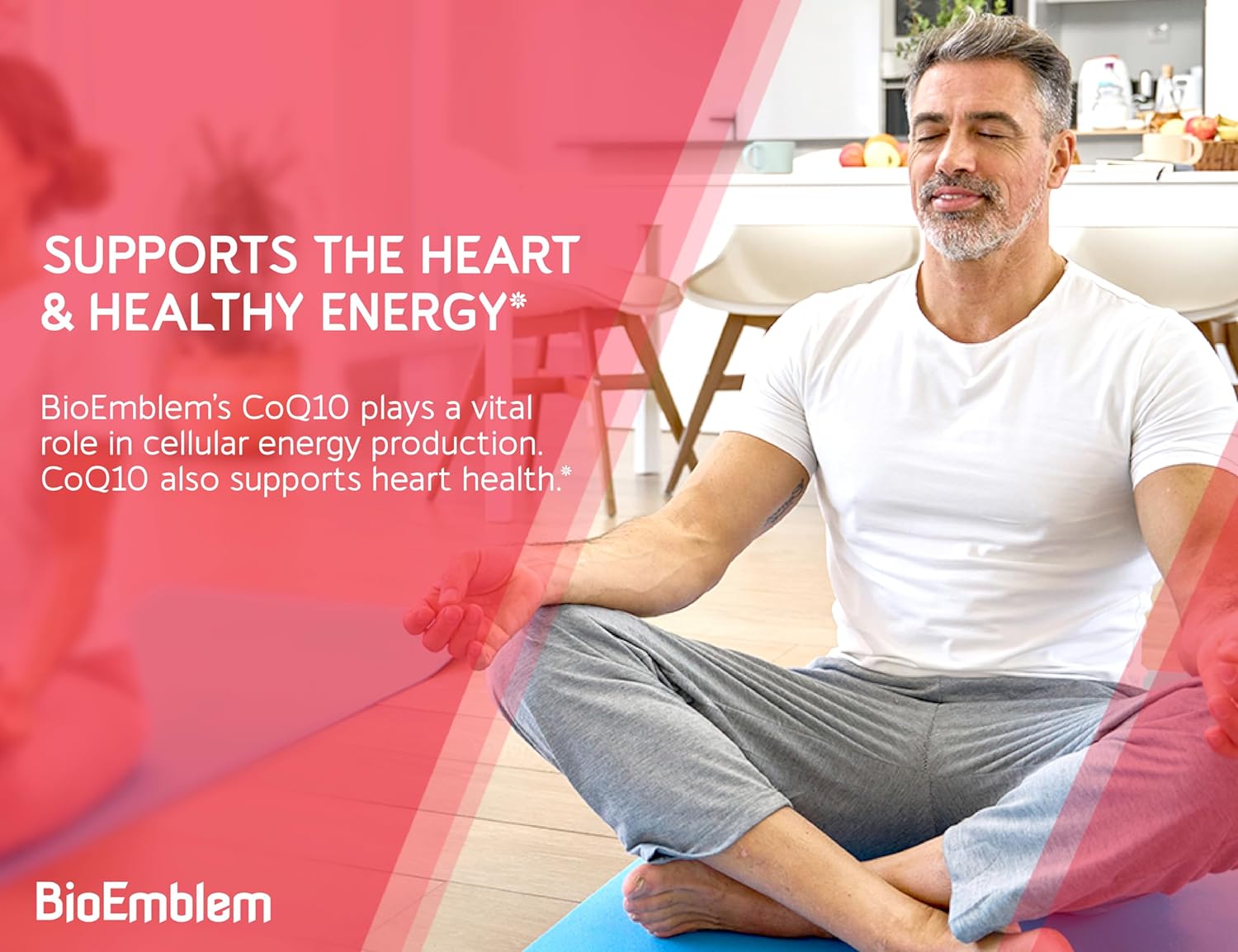 200mg BioEmblem CoQ10 Softgels with BioPerine for Superior Absorption - Heart & Energy Support - 90 Count, Non-GMO Formula