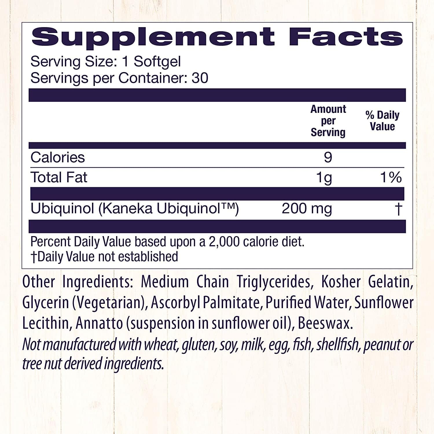200mg Healthy Origins Ubiquinol Softgels for Heart Health & Antioxidant Support, Gluten-Free & Non-GMO - Kaneka Ubiquinol Supplements