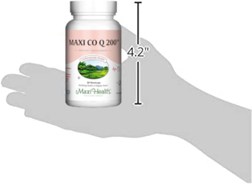 200mg Maxi Health Coenzyme Q10 Supplement for Heart Health - 60 Capsules - Kosher Formula - BoostGo Australia