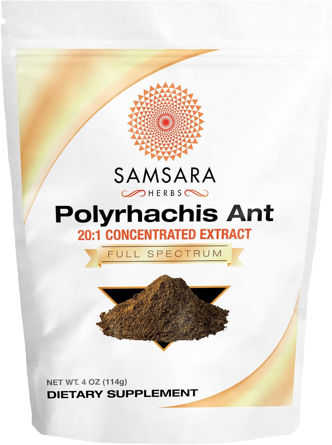 20:1 Concentrated Polyrhachis Black Ant Extract Powder - 4oz (114g) by Samsara Herbs