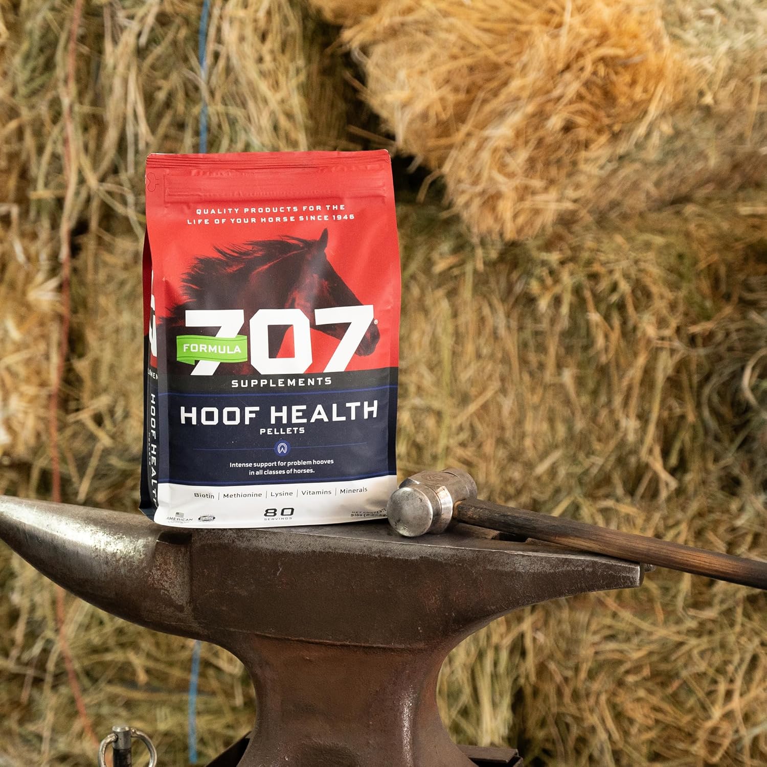 20lb Bag Formula 707 Hoof Health Equine Supplement with Biotin, Amino Acids, and Minerals for Healthy Hooves