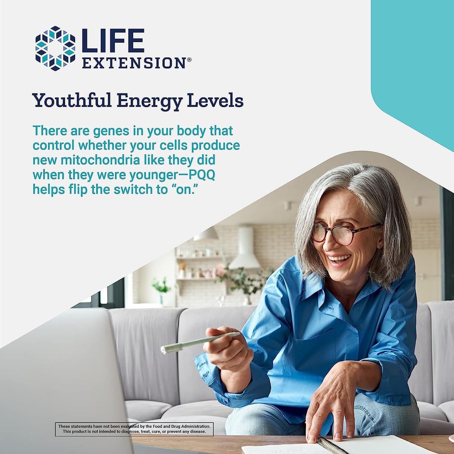 20mg Life Extension PQQ Capsules - Boost Cellular Mitochondria Growth - Gluten-Free, Non-GMO, Vegetarian - 60 Capsules