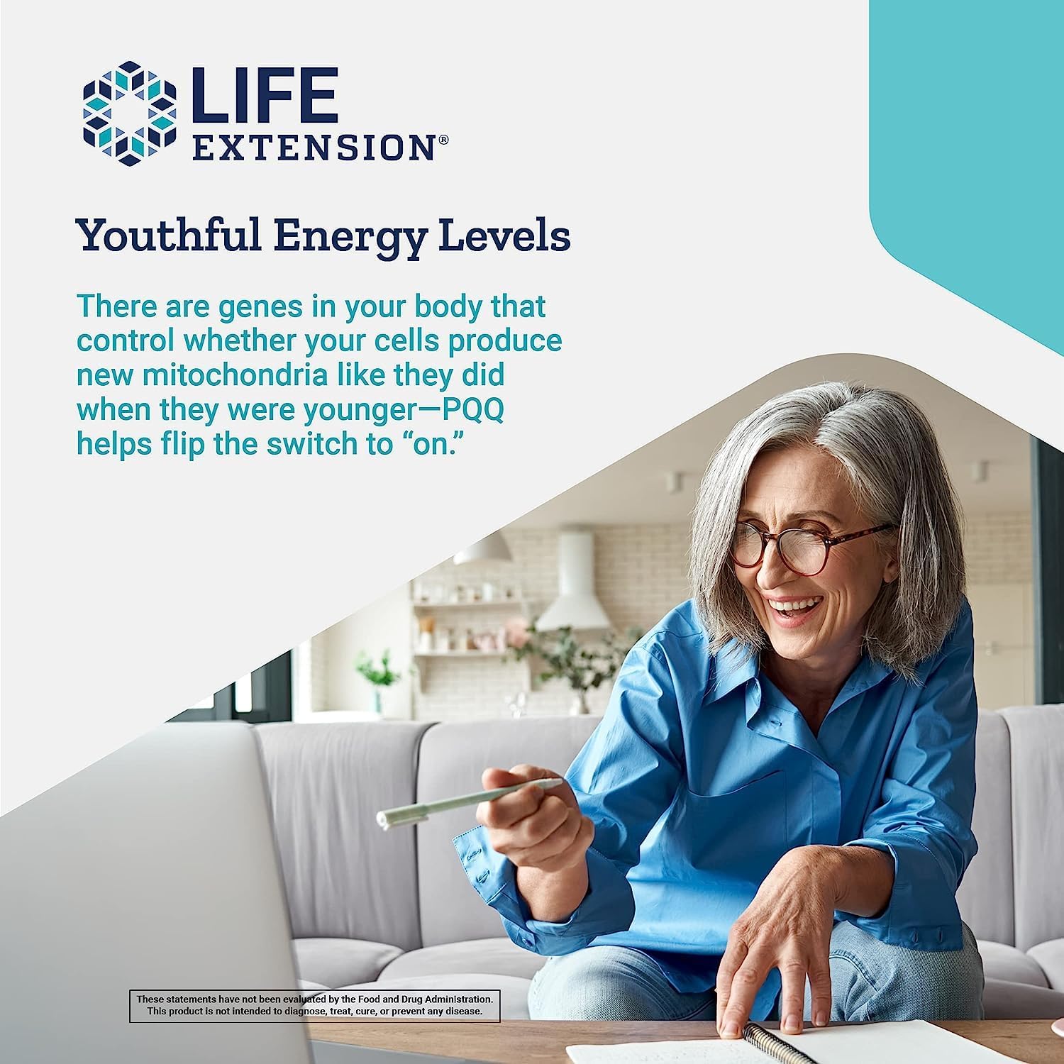 20mg Life Extension PQQ Capsules - Boost Cellular Mitochondria Growth - Gluten-Free, Non-GMO, Vegetarian - 60 Capsules