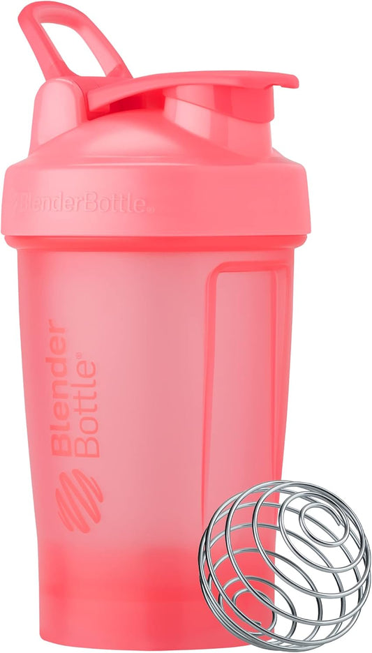 20oz BlenderBottle Classic V2 Shaker Bottle in Light Pink - Ideal for Protein Shakes and Pre Workout