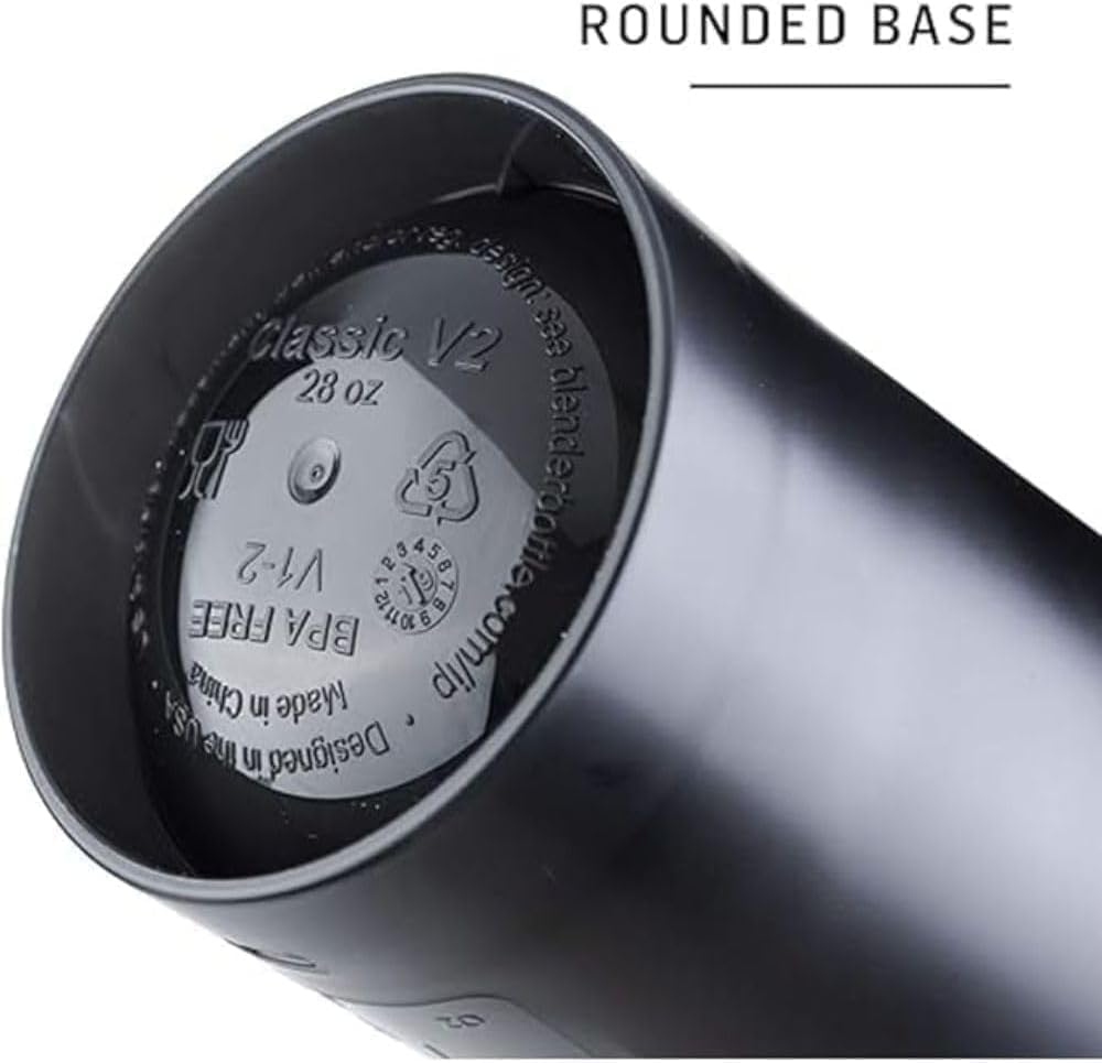 20oz BlenderBottle Classic V2 Shaker Bottle in Pebble Grey - Ideal for Protein Shakes and Pre Workout