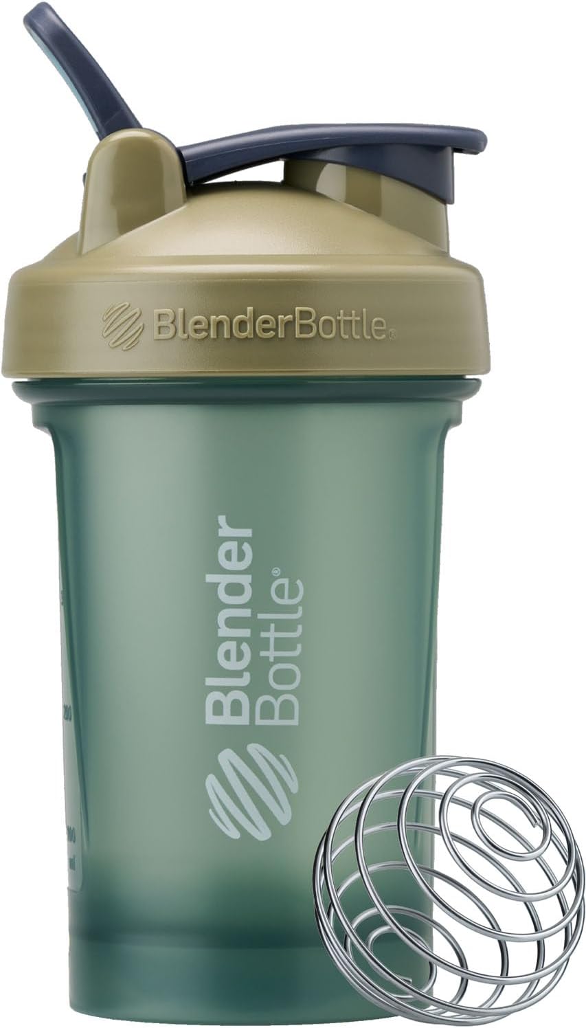 20oz BlenderBottle Classic V2 Shaker Bottle in Tan - Ideal for Protein Shakes and Pre Workout