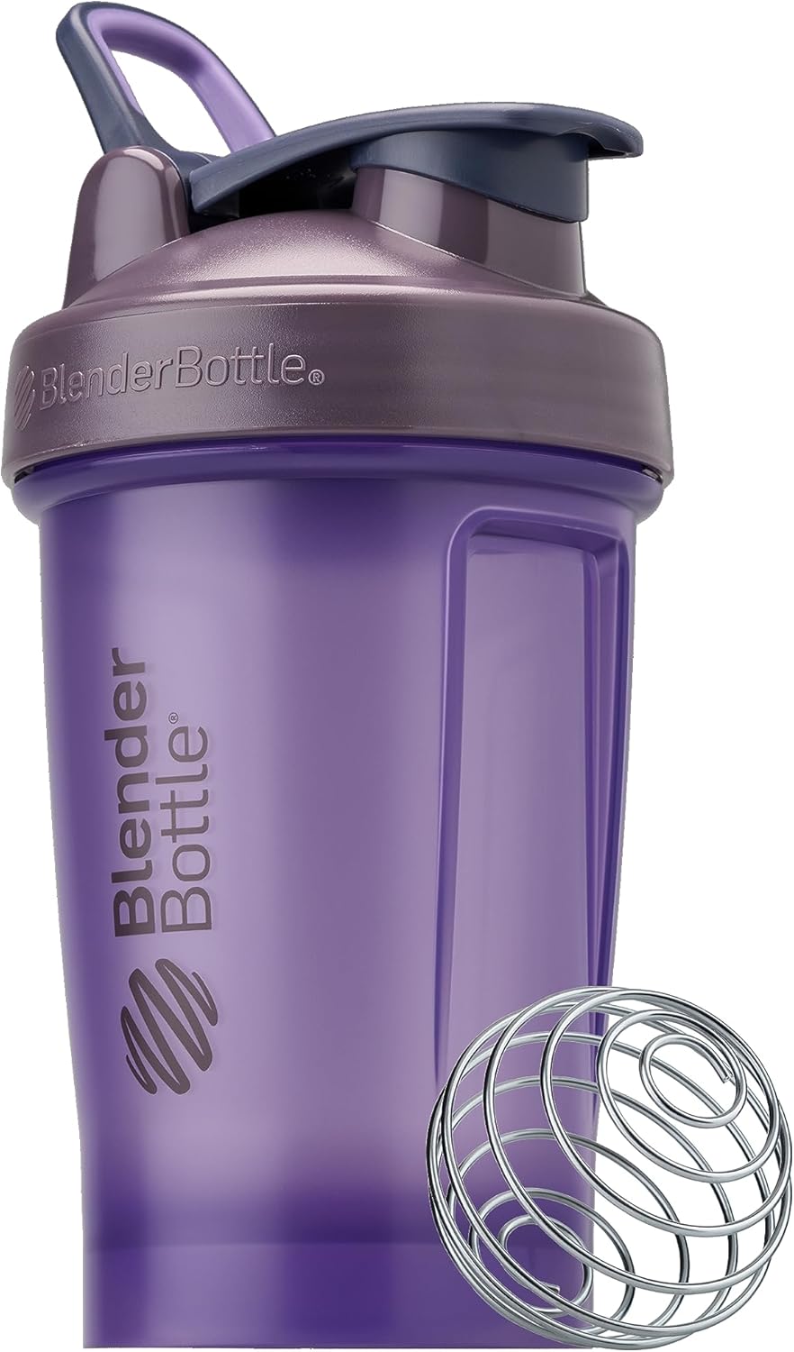 20oz Purple BlenderBottle Classic V2 Shaker Bottle for Protein Shakes & Pre Workout