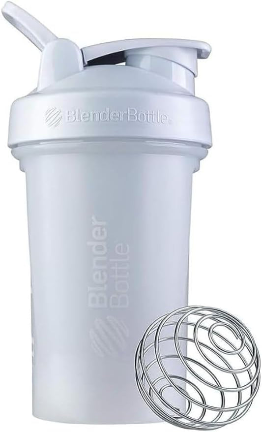20oz White BlenderBottle Classic V2 Shaker Bottle for Protein Shakes & Pre Workout