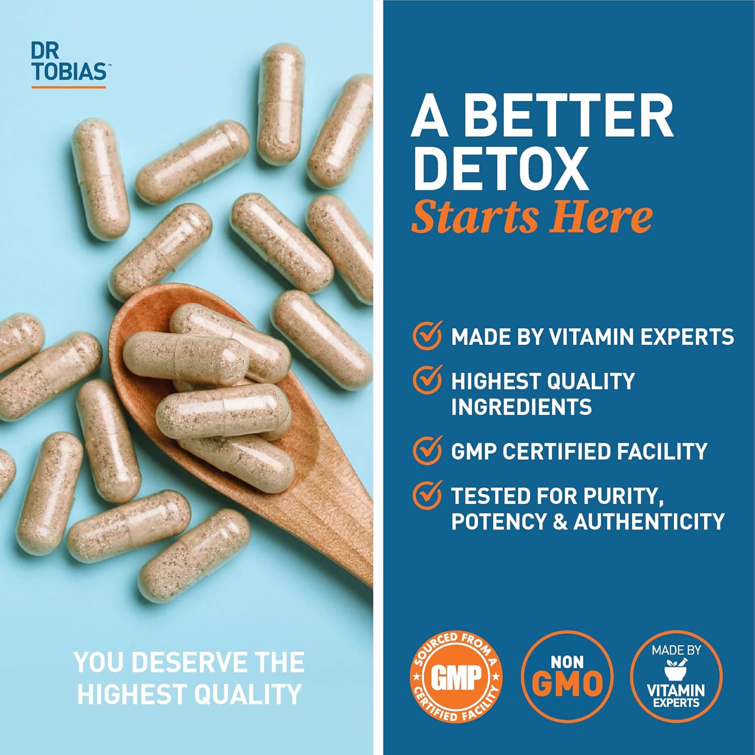 21 Day Lung and Liver Cleanse & Detox with Vitamin C, Butterbur, Quercetin, Solarplast, Artichoke, Milk Thistle by Dr. Tobias