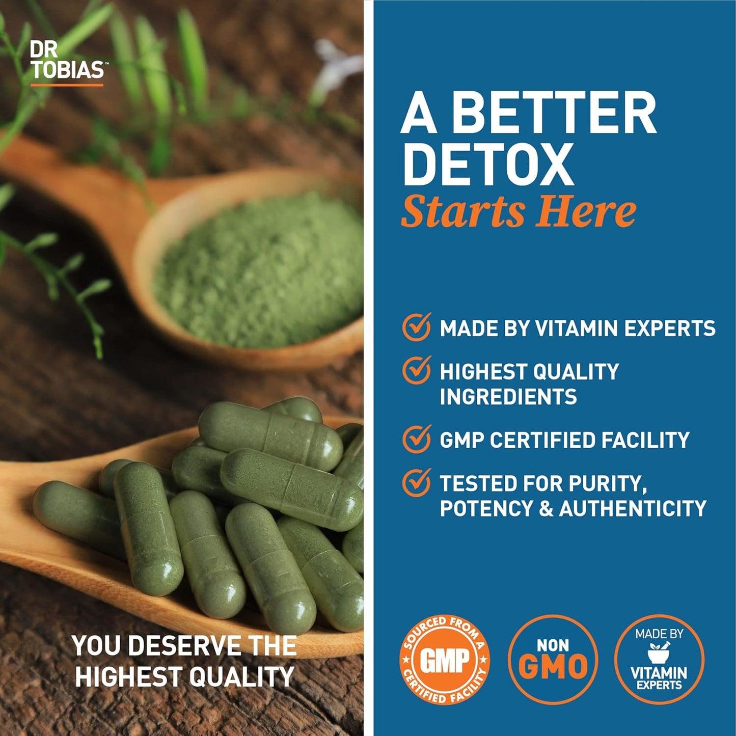 21 Day Lung and Liver Cleanse & Detox with Vitamin C, Butterbur, Quercetin, Solarplast, Artichoke, Milk Thistle by Dr. Tobias